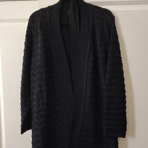 Elegant Black Women's Cardigan